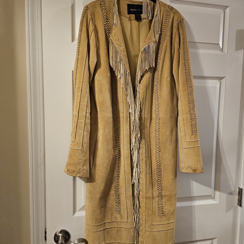 Vintage victoria's secret leather coat
